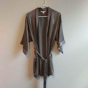 Soft metallic purple robe